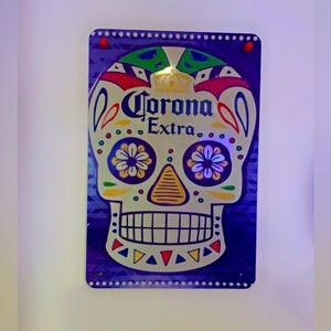 Bar metal tin sign sugar skull decor